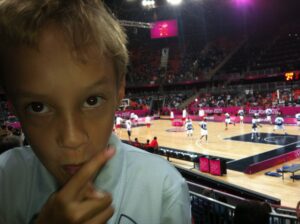 Daniel Playing Basketball